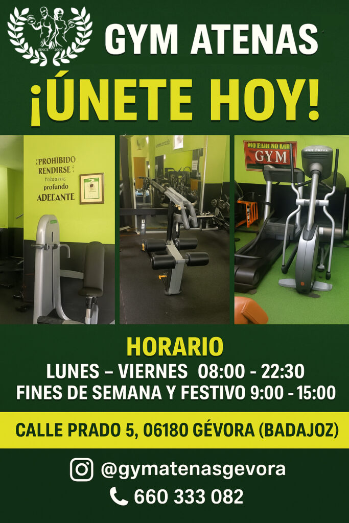 En septiembre GYM ATENAS